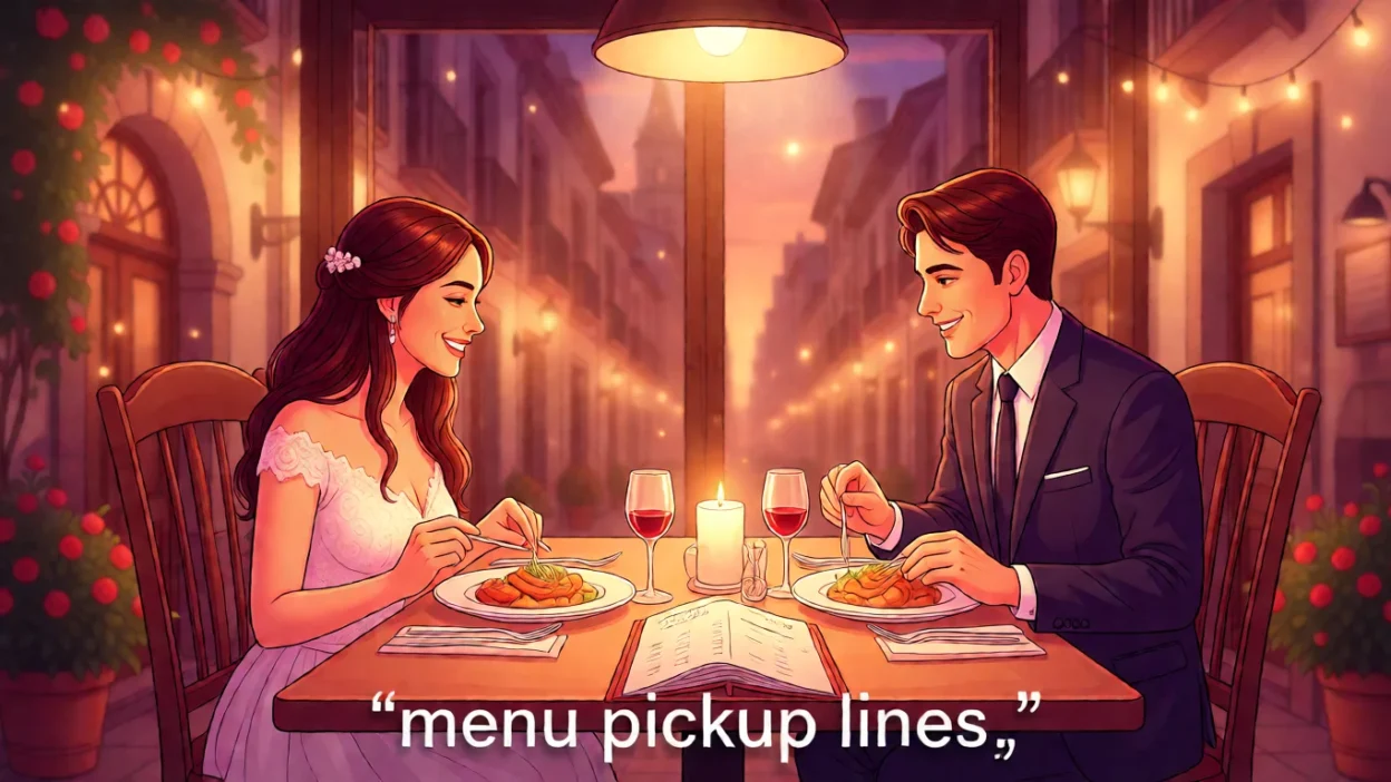 menu pickup lines