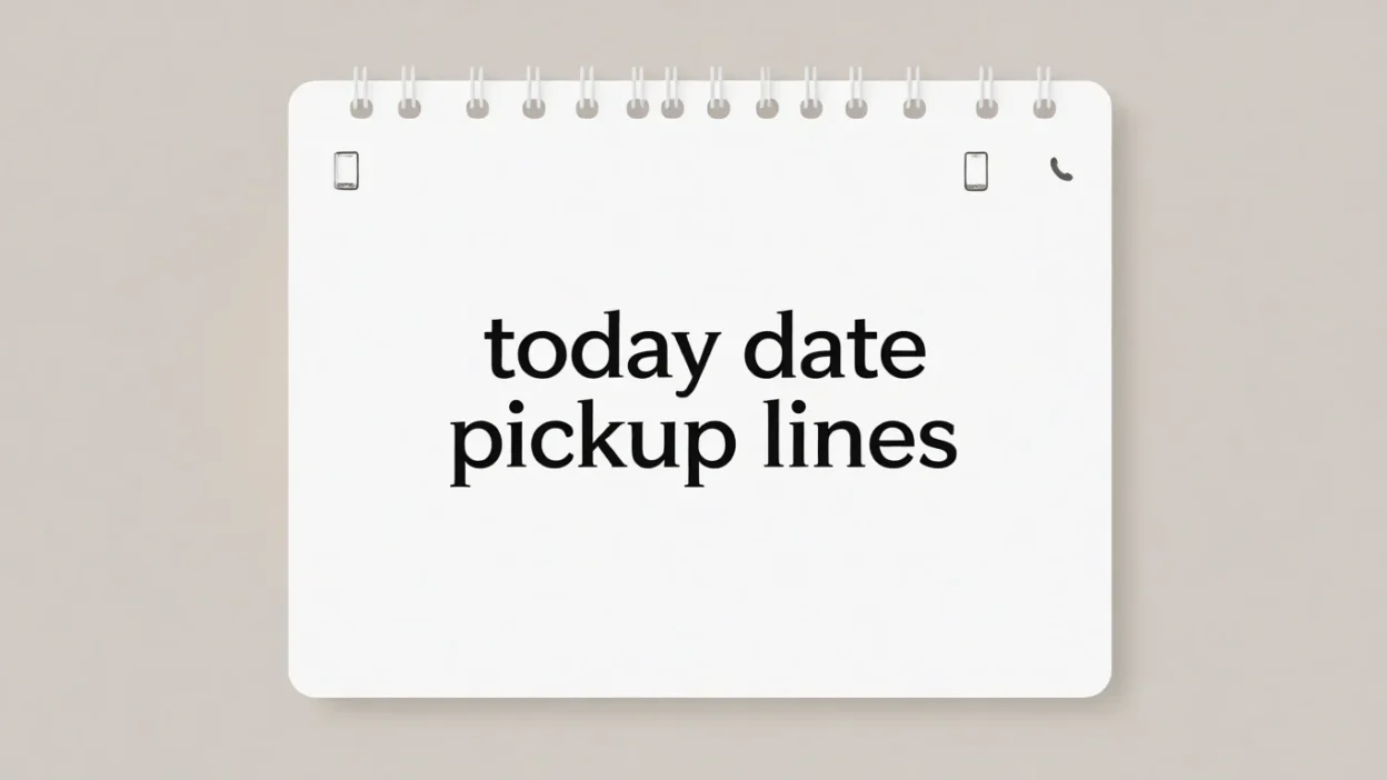 Today Date Pickup Lines