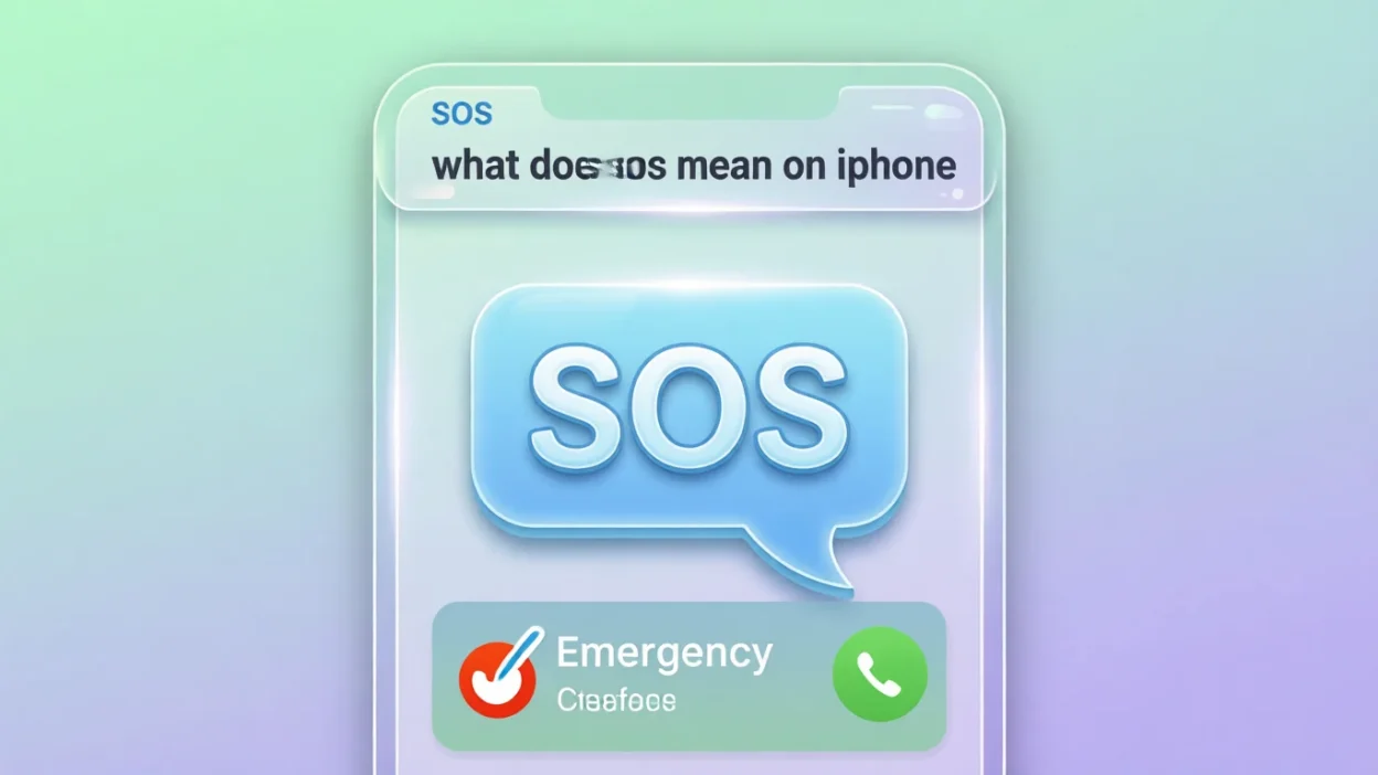 What Does SOS Mean on iPhone