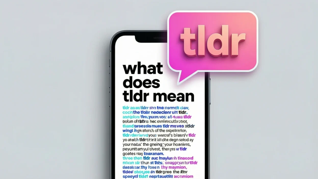 what does tldr mean